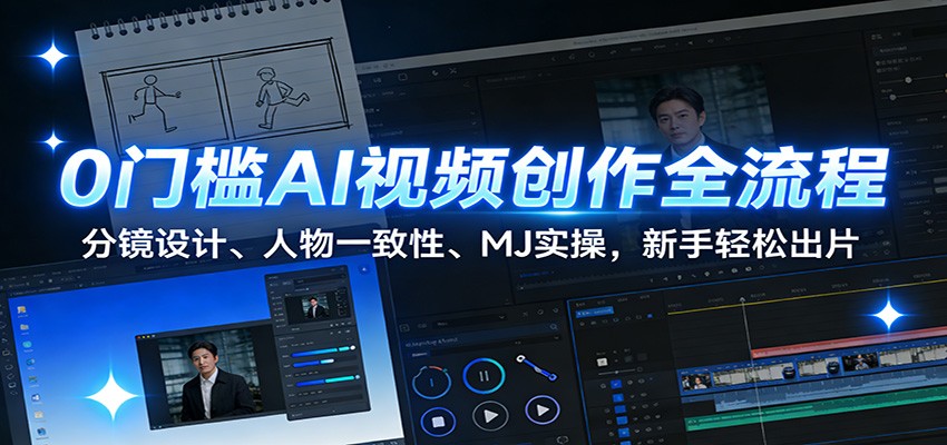 零门槛AI视频创作 分镜设计到剪辑一步到位