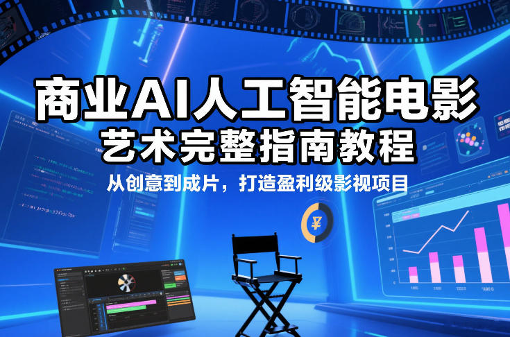 AI赋能影视 创意至成片 盈利AI电影制作全攻略-九零创业网