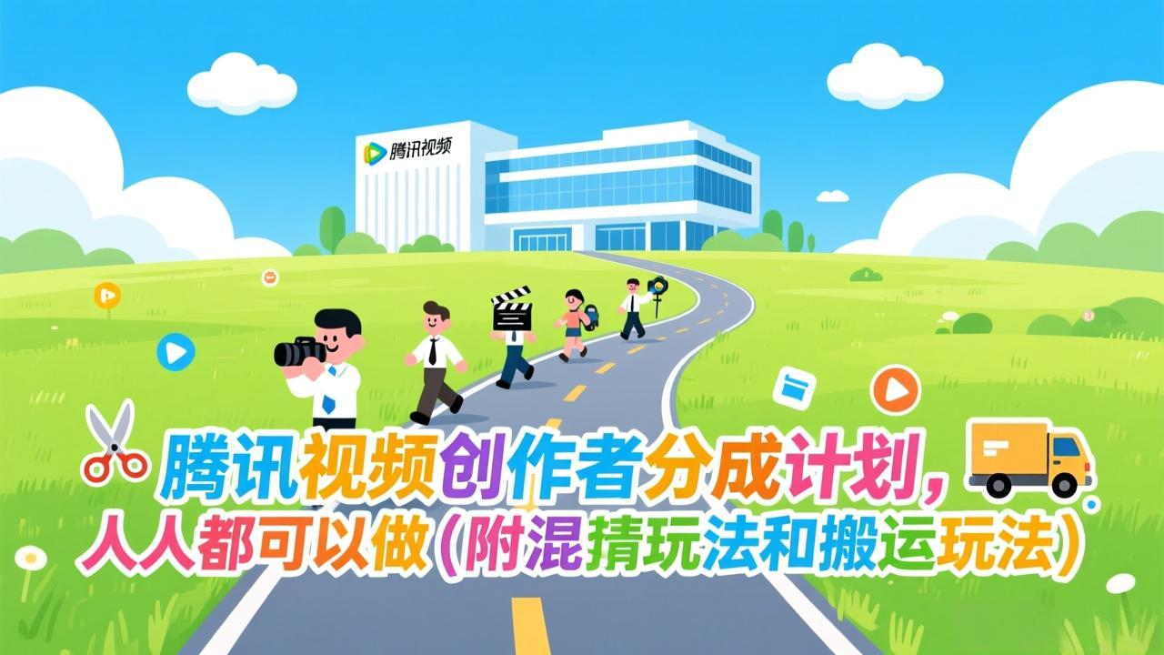 腾讯视频创作者分成 混剪搬运新玩法 全民参与赚收益-九零创业网