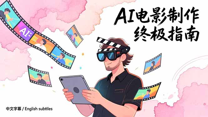 AI电影制作全流程实战课 创意启航至成片呈现-九零创业网