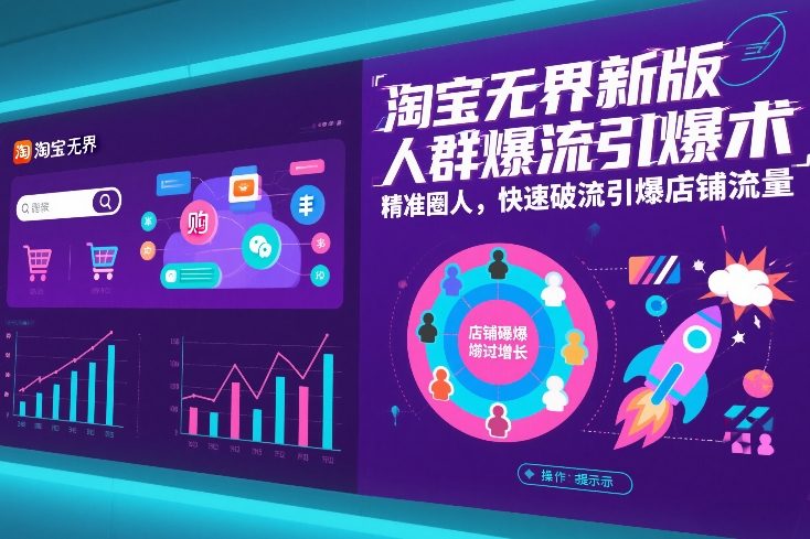 淘宝无界新版 精准人群圈定 流量引爆一触即发-九零创业网