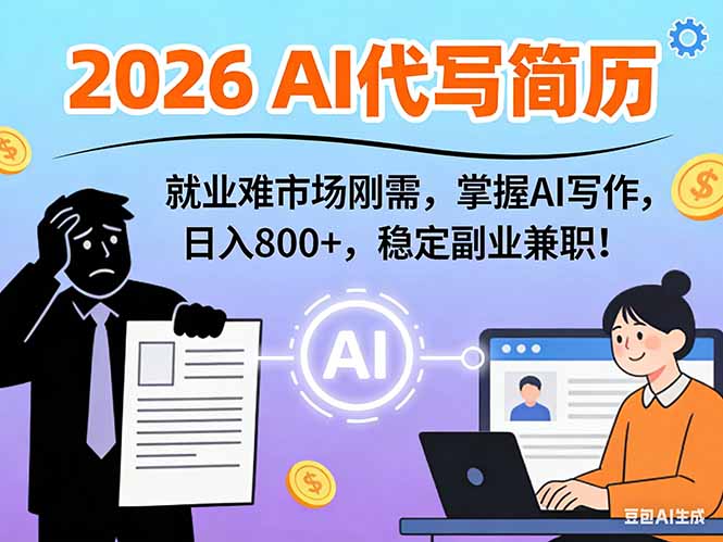 AI代写简历 月入万元 万能模板实战攻略-九零创业网