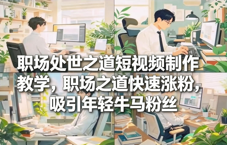 职场达人速成 20招短视频涨粉秘诀 吸引年轻粉丝-九零创业网