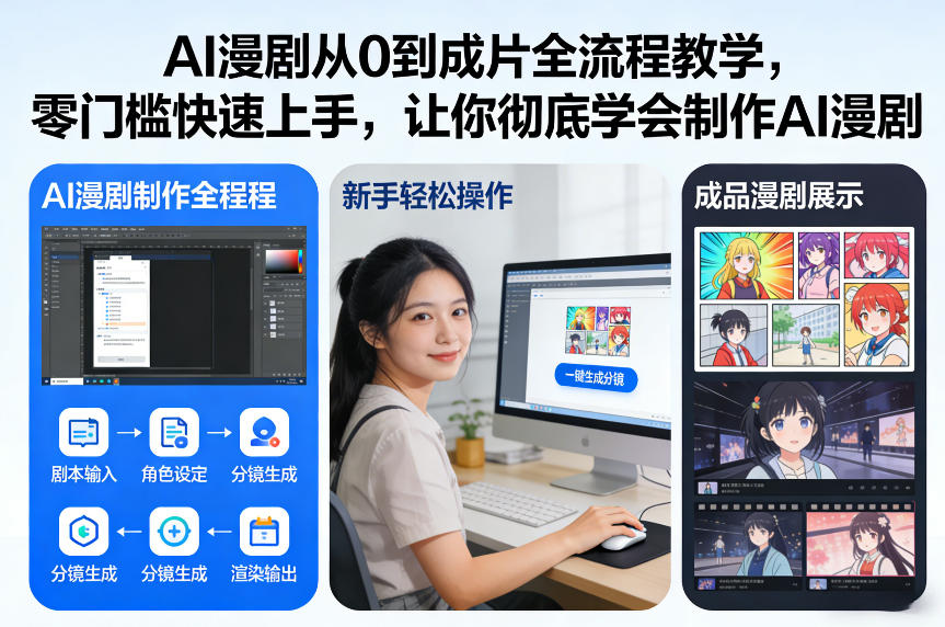 AI漫剧制作入门宝典 保姆级教程 轻松上手-九零创业网