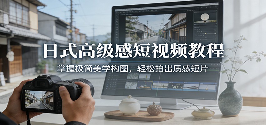 日式高级感短视频 极简构图 轻松拍出质感短片