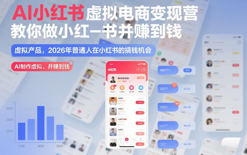 2026年小红书电商新机遇 AI助力 虚拟产品变现指南-九零创业网