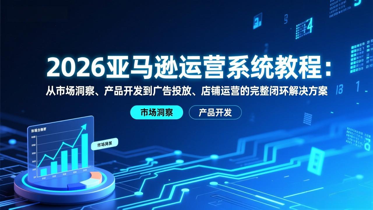 2026亚马逊运营全攻略 洞察 开发 投放 运营一网打尽