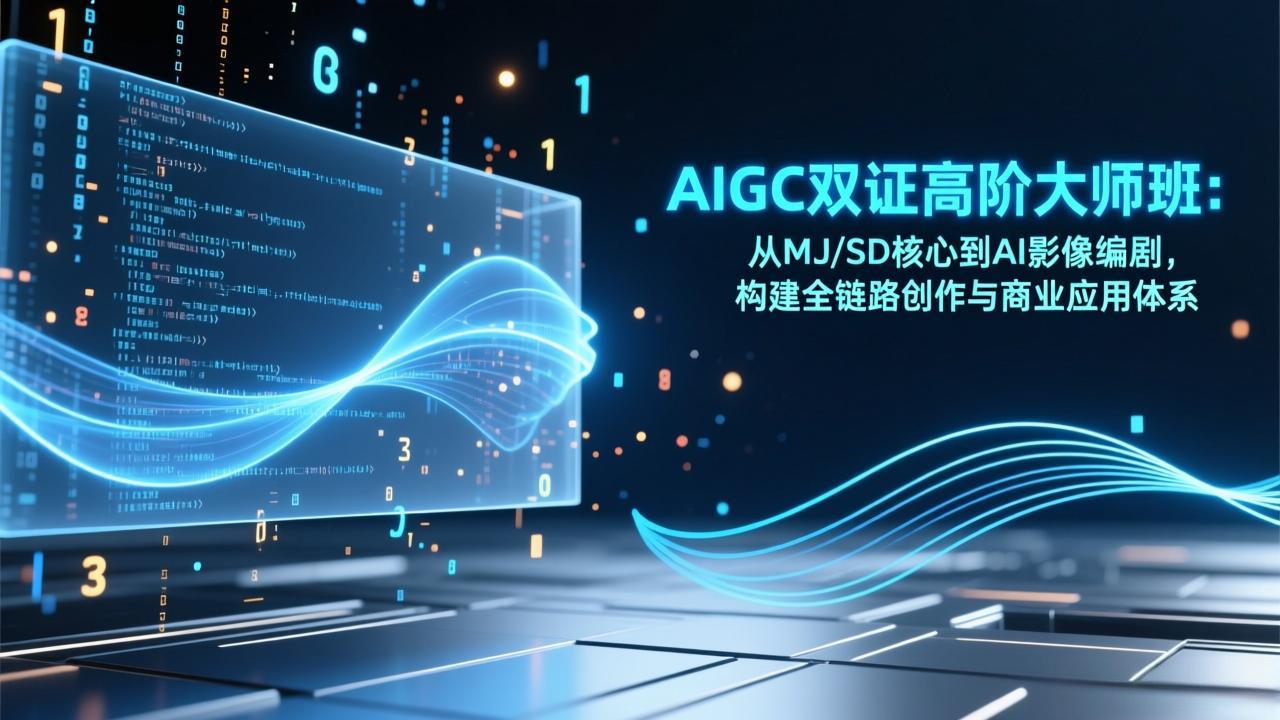 AIGC双证大师班 AI影像编剧 全链路创作商业新高峰