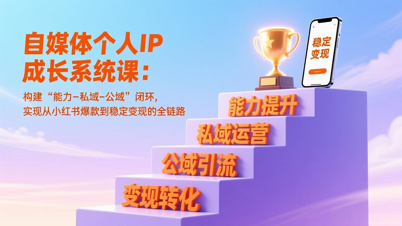 打造小红书爆款 私域公域闭环变现课