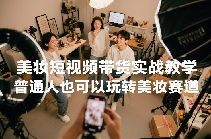 零基础美妆短视频带货 轻松入门美妆达人