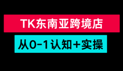 TikTok东南亚跨境电商实战攻略课