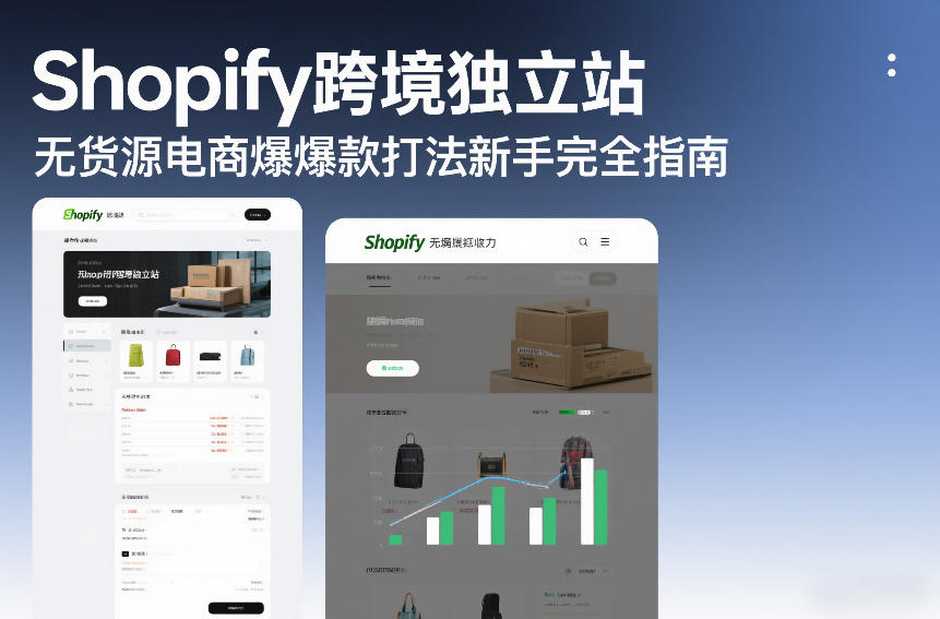 Shopify无货源跨境电商爆款打造新手攻略速成