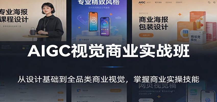 AIGC视觉实战班 设计根基 全品类商业视觉精通
