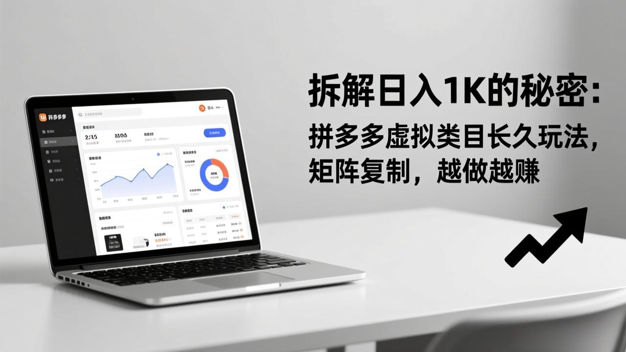 拼多多虚拟类目日入1K 矩阵复制 持续盈利秘籍-九零创业网