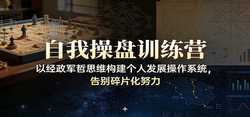 经政军哲赋能 打造个人发展系统 告别碎片化奋斗-九零创业网