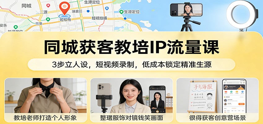 三步打造教培IP 短视频吸粉 低成本锁定精准生源-九零创业网