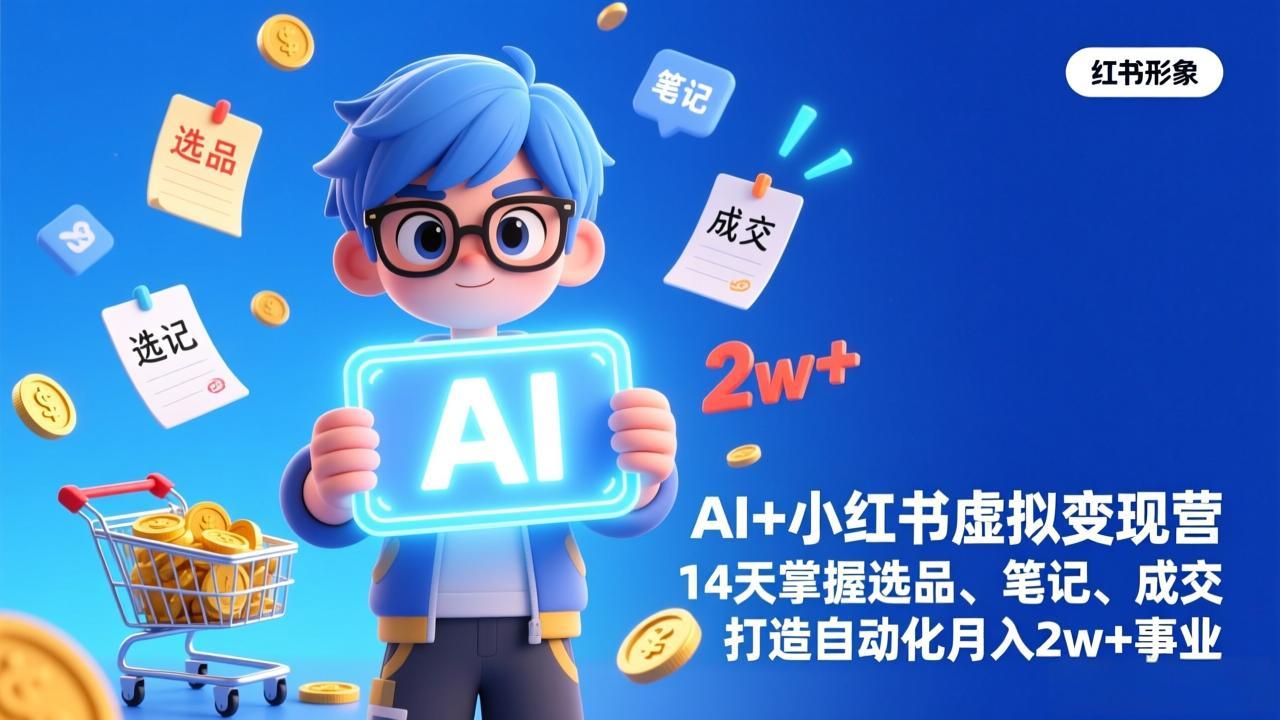 AI赋能小红书 虚拟变现营圆满落幕-九零创业网