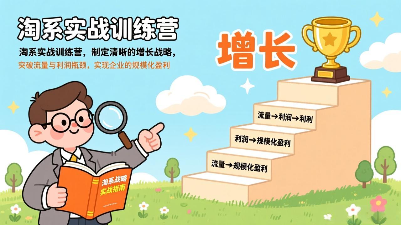 淘系实战训练营 突破流量瓶颈 盈利规模化新篇章-九零创业网