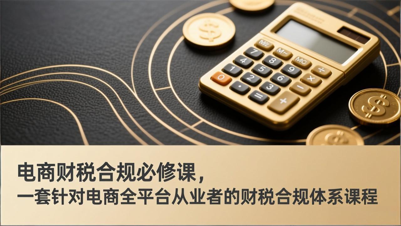 电商财税合规全攻略 助力从业者合规经营-九零创业网