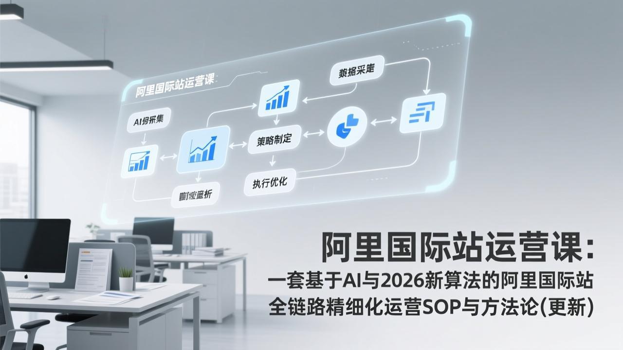 AI赋能2026 阿里国际站全链路运营新SOP方法论升级-九零创业网