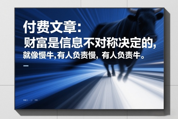 信息不对称塑造财富 慢牛共舞 分工明确-九零创业网