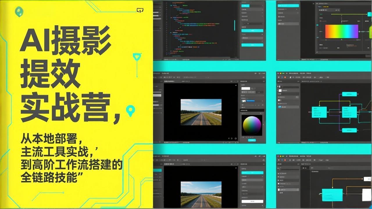 AI摄影提效实战营 从入门到高阶全链路技能速成-九零创业网