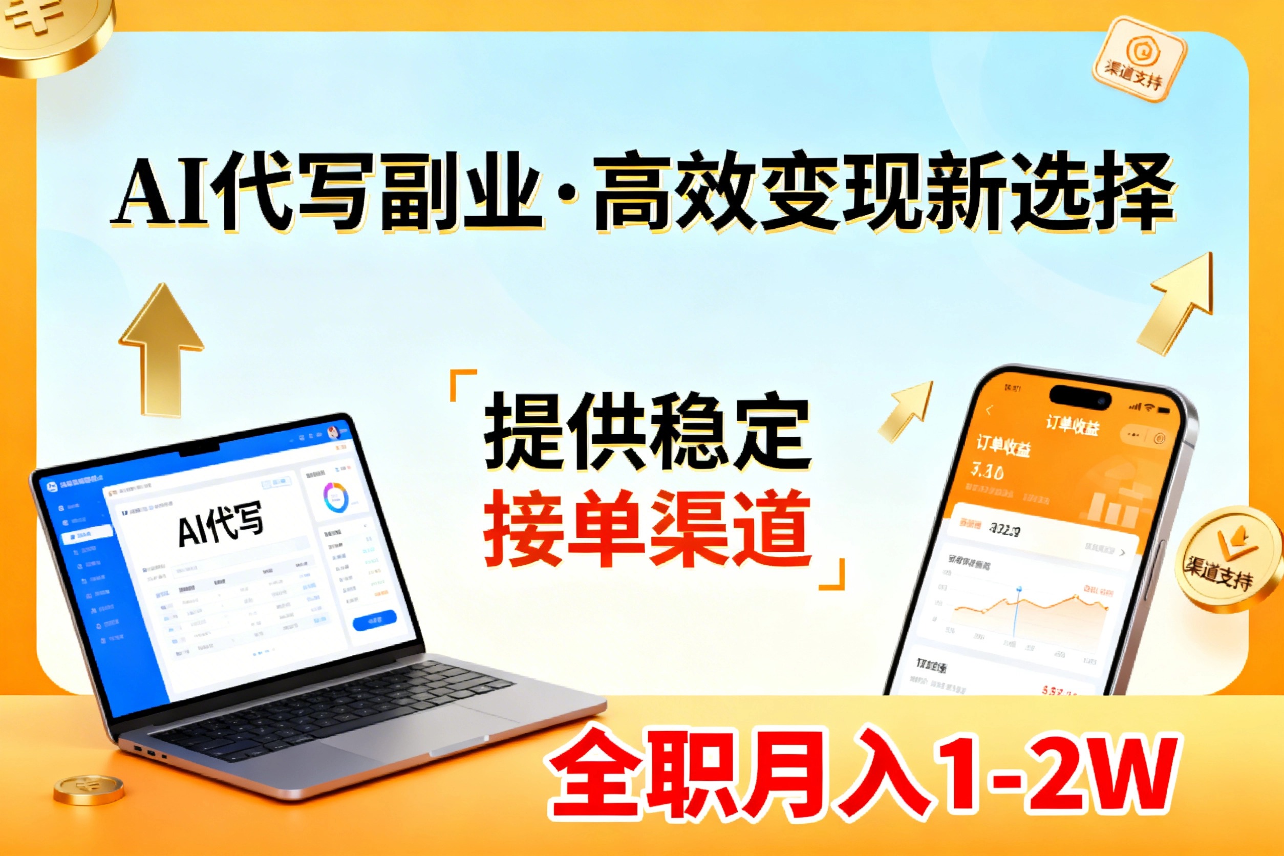 AI代写兼职指南 月入1 2万 轻松变现 终身职业副业-九零创业网