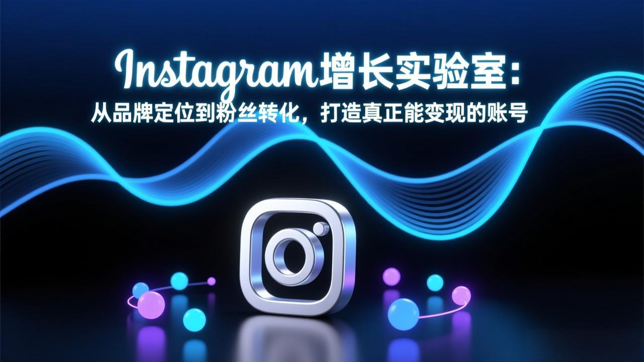Instagram增长实验室 定位品牌 转化粉丝 打造高变现账号-九零创业网