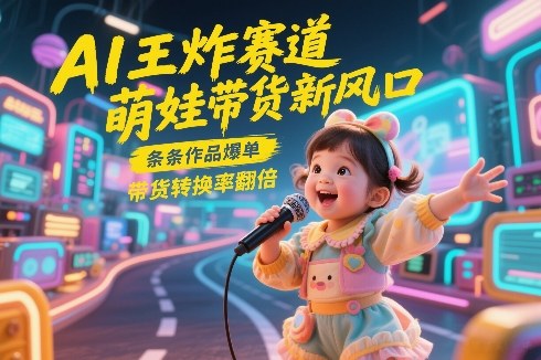 萌娃AI带货新潮流 爆款频出转化翻番-九零创业网