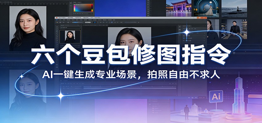 AI一键修图 豆包场景 拍照不求人-九零创业网