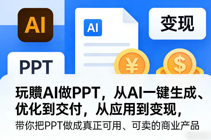 AI赋能娱乐变现 从生成到交付 打造商业PPT神器-九零创业网