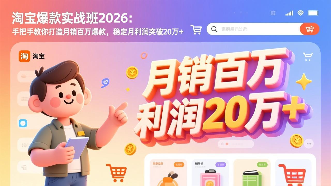 2026年爆款秘籍 月销百万 利润翻倍攻略-九零创业网