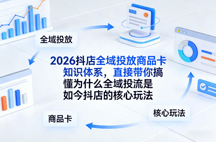 抖店全域投流 2026核心玩法揭秘 必看-九零创业网