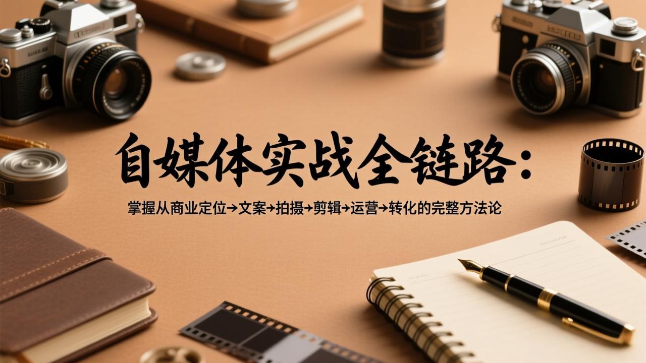 自媒体全链路实战 从定位到转化 一步到位-九零创业网