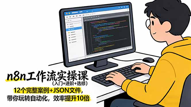 n8n工作流实战教程 入门进阶选修一网打尽-九零创业网