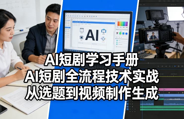 AI短剧制作全攻略 从选题到成品一网打尽-九零创业网