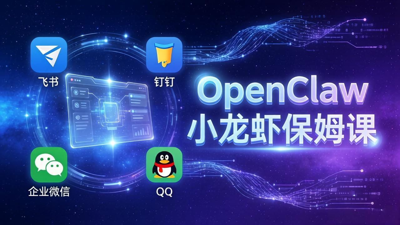 OpenClaw小龙虾保姆课 跨平台安装 多平台接入教学-九零创业网
