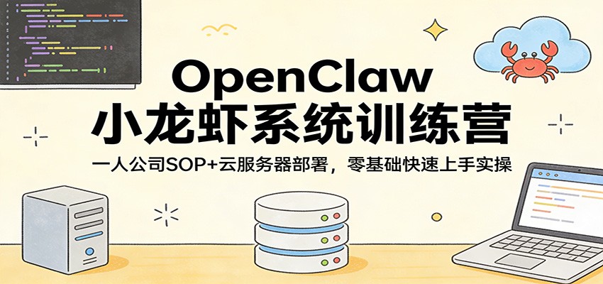 OpenClaw小龙虾系统训练营 零基础快速部署实操指南-九零创业网