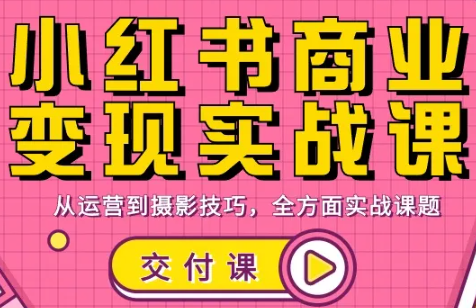 饭饭老师实战课 小红书商业变现秘籍速成-九零创业网