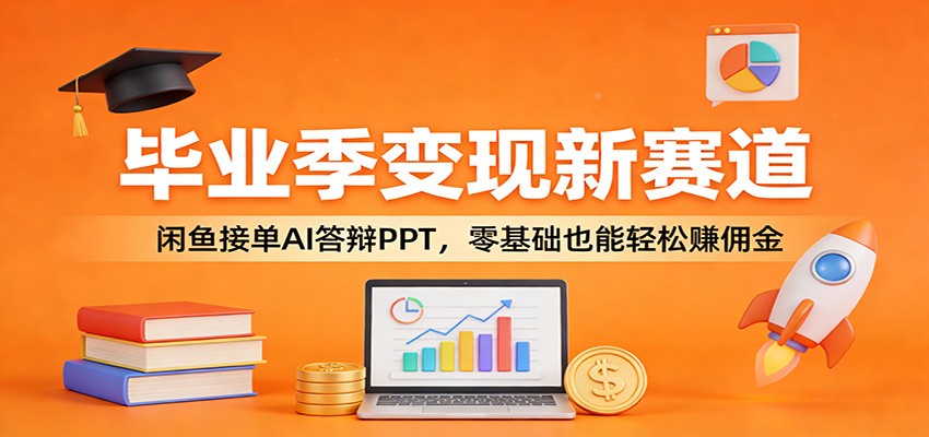 毕业季新商机 闲鱼AI答辩PPT接单 零基础赚佣金-九零创业网