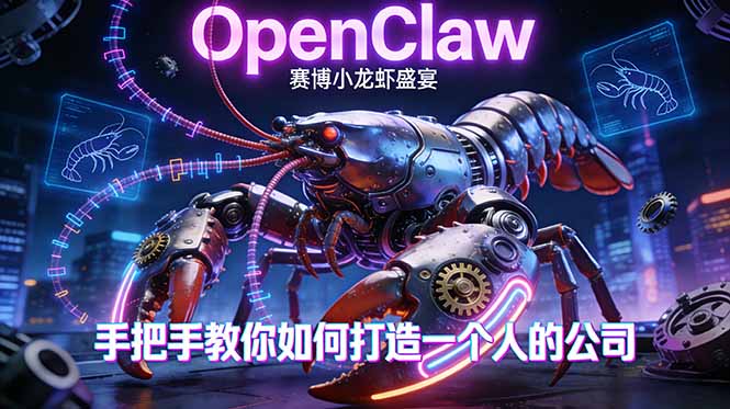 OpenClaw小龙虾 爆款孵化记 手把手教你单打独斗创奇迹-九零创业网