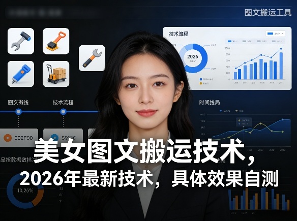 2026前沿美女图文搬运术 效果自测立显风采-九零创业网
