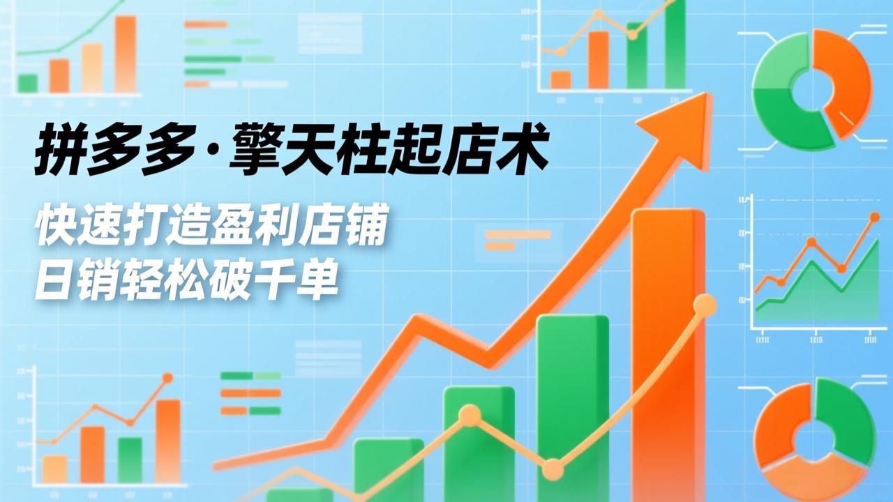 拼多多·擎天柱起店术3.0升级版 高效开店新攻略-九零创业网