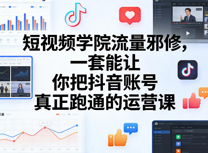 抖音流量秘籍 打造爆款账号全攻略-九零创业网