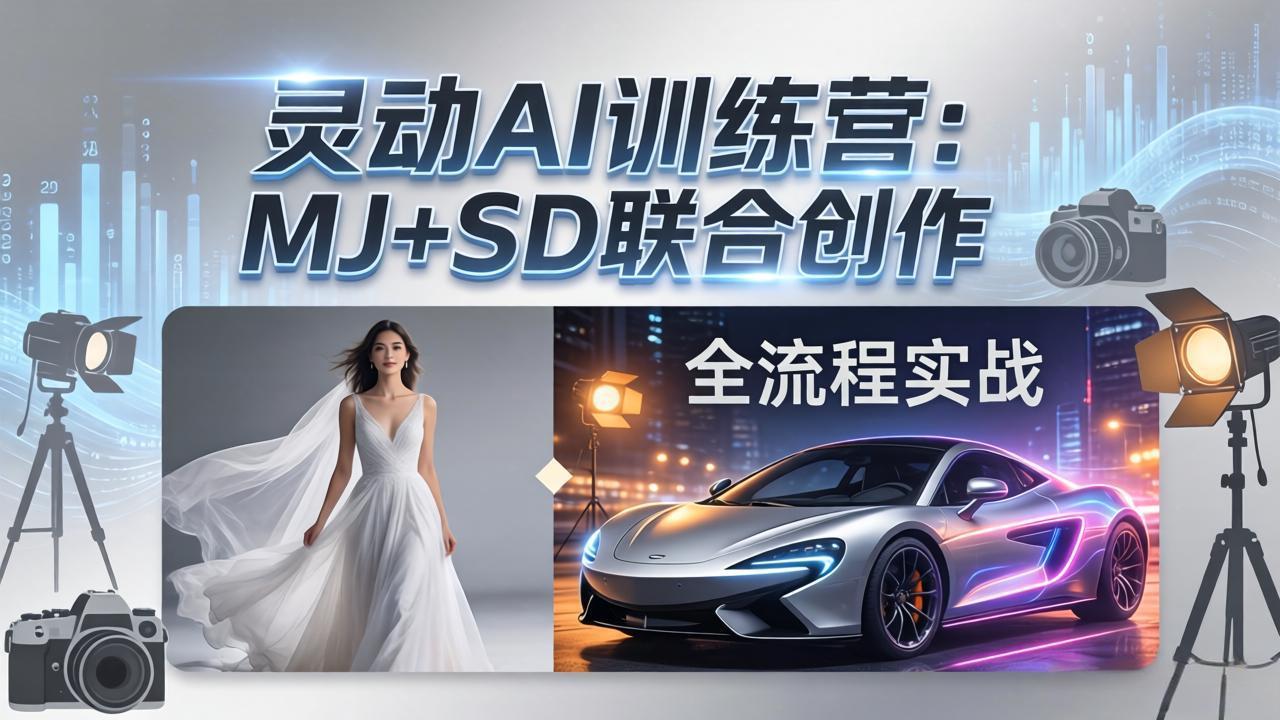 MJ+SD联手 婚纱至汽车 摄影后期实战训练营3.0-九零创业网