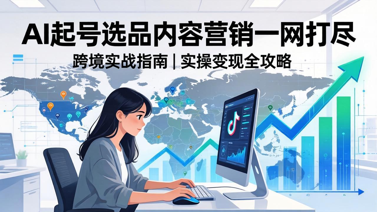 2026 TikTok AI实操 零基础起号 全链路变现攻略-九零创业网