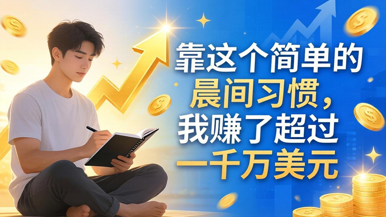 晨间一习惯 千万美元收入秘诀-九零创业网