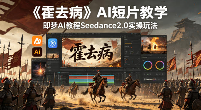 霍去病 AI短片制作 Seedance2.0实操速成指南-九零创业网