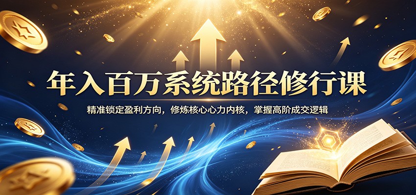 年入百万心法 精准定位 成交制胜之道-九零创业网